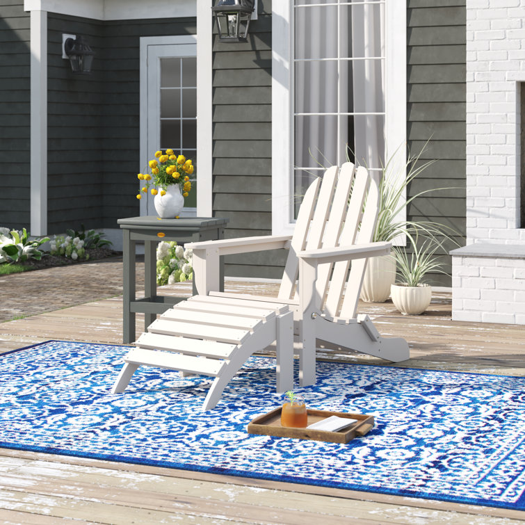Three Posts™ Hartington Plastic/Resin Folding Adirondack Chair with